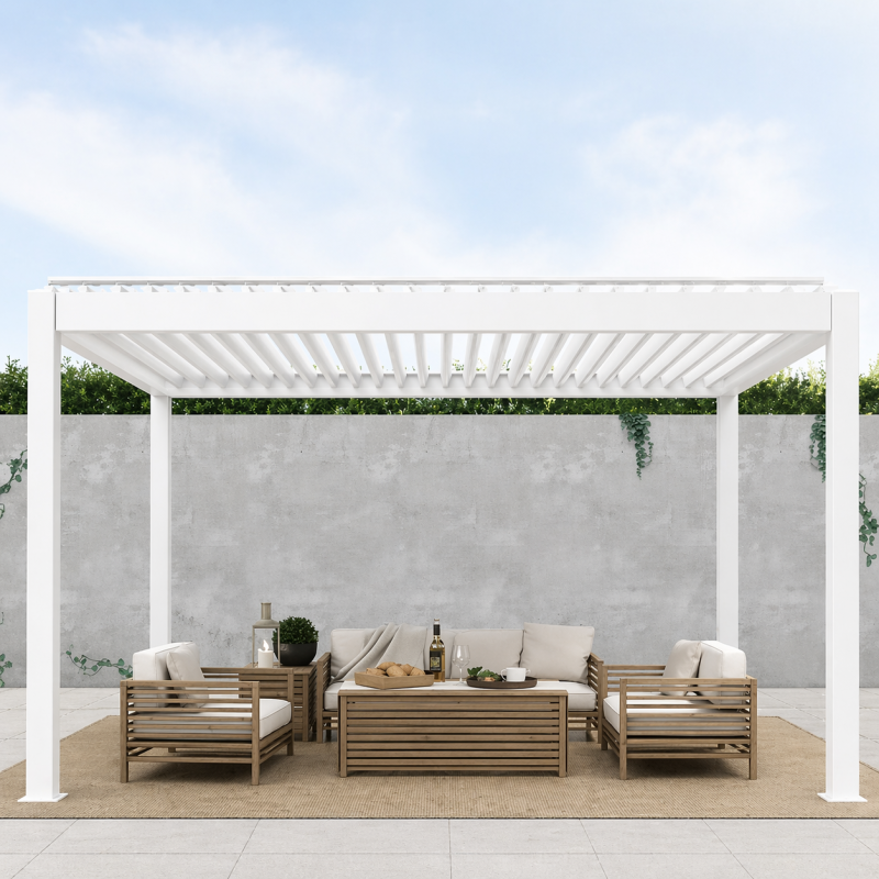 Pergola Lite 4x5 bela