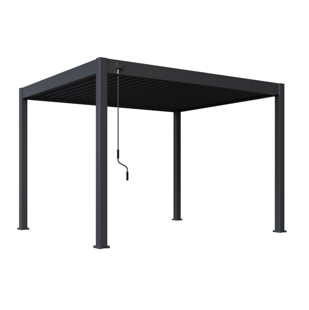 Samostoječa pergola 3 x 3,6 m / SKY NOVA / antracit, ročna - slika 2