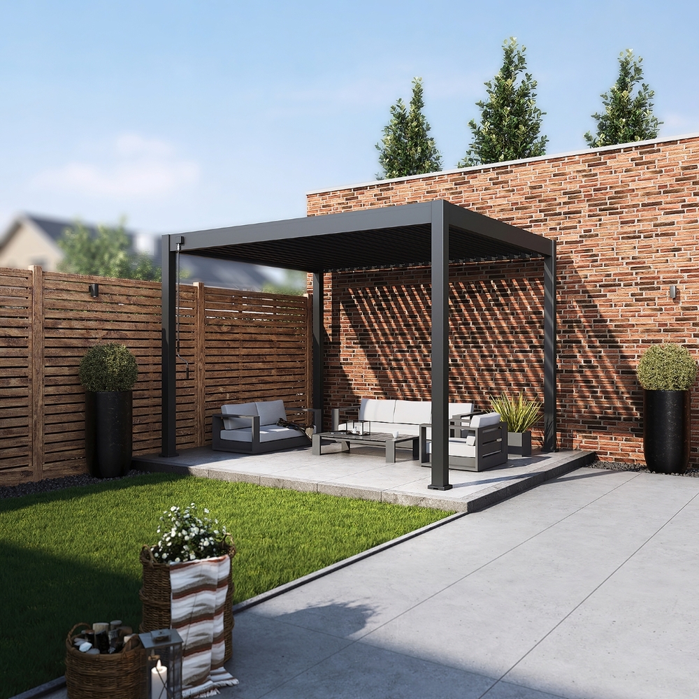 Samostoječa pergola 3 x 3,6 m / SKY NOVA / antracit, ročna