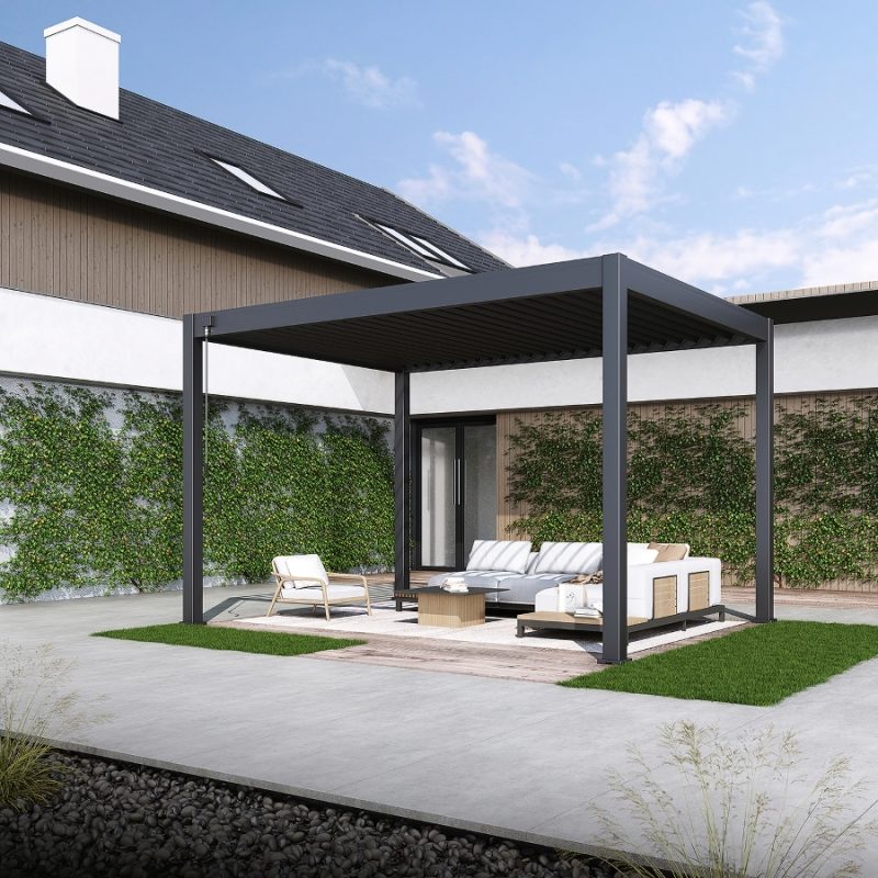 Samostoječa pergola 3 x 4 m / SKY NOVA / antracit, ročna