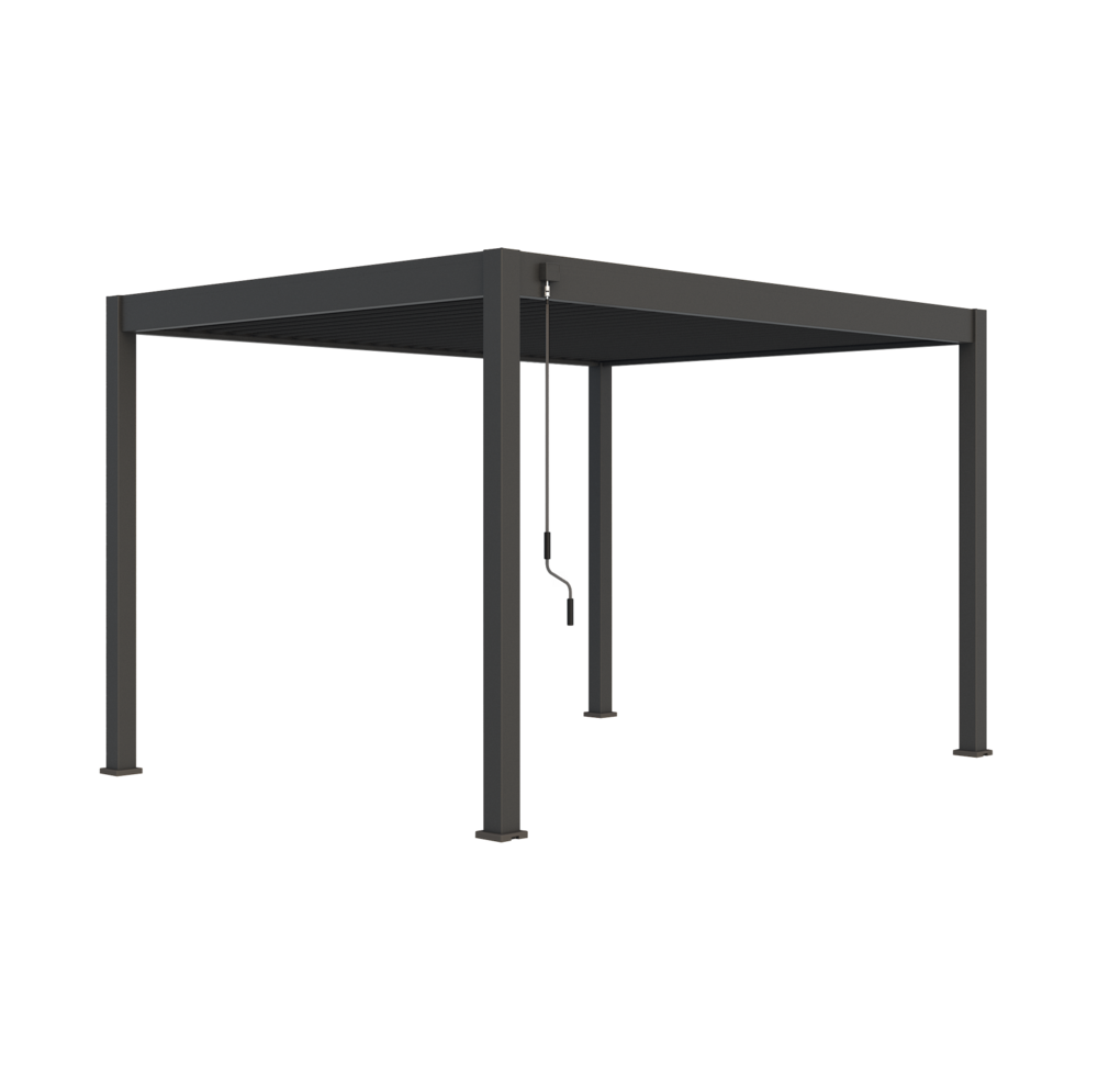Samostoječa pergola 3 x 4 m / SKY ONE / antracit, ročna - slika 2