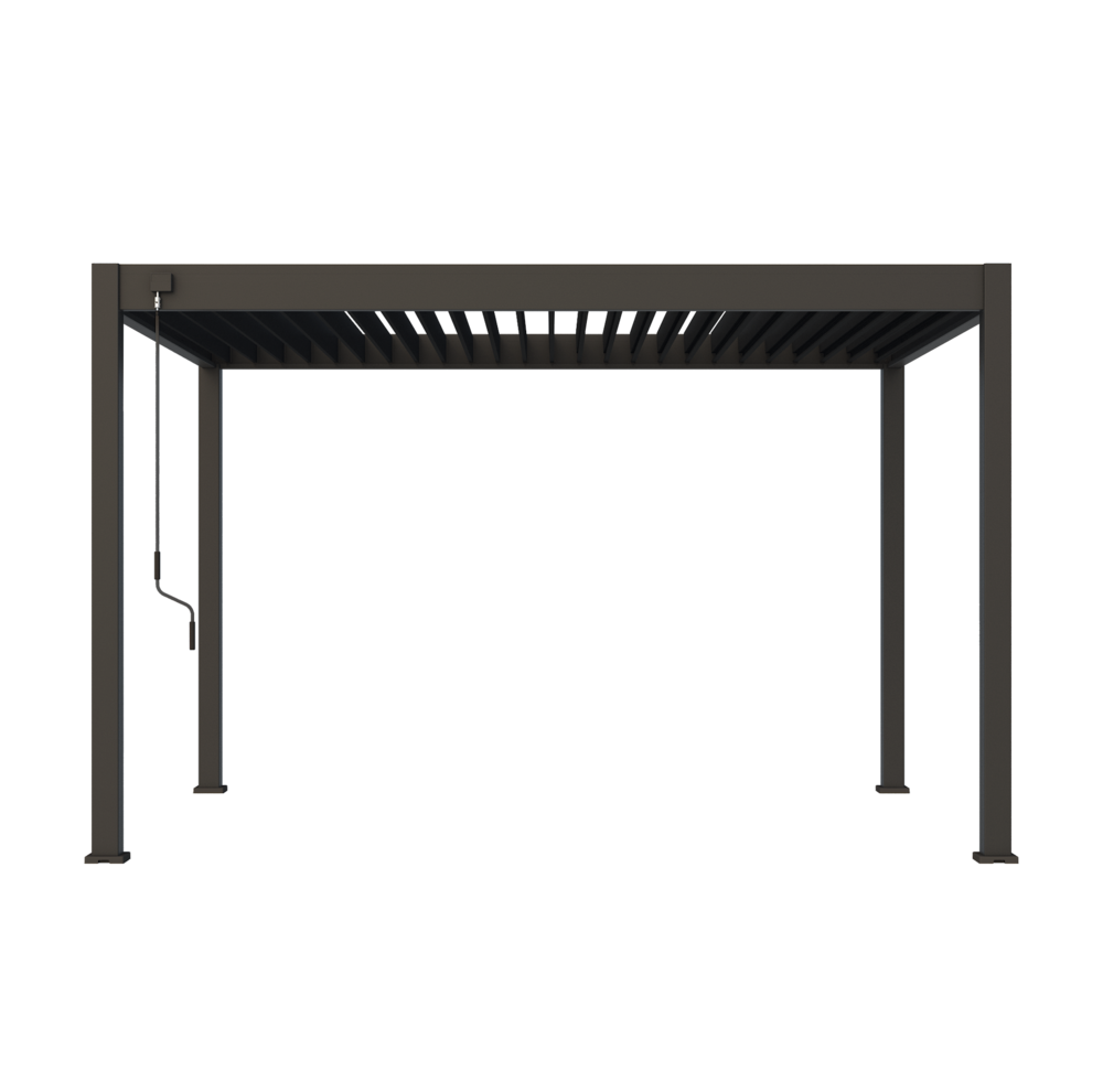 Samostoječa pergola 3 x 4 m / SKY ONE / antracit, ročna - slika 3