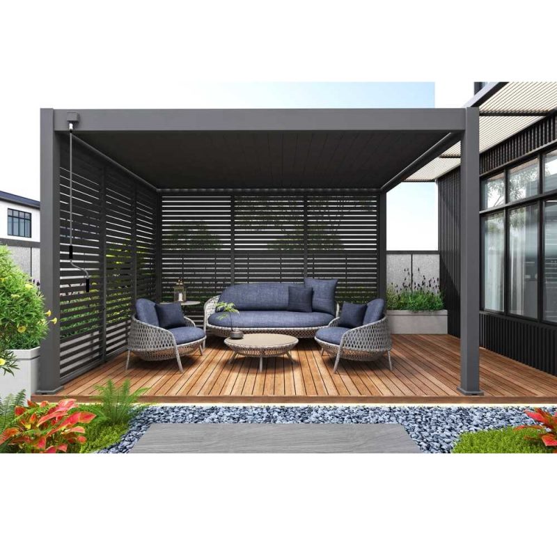 Samostoječa pergola 3 x 4 m / SKY ONE / antracit, ročna