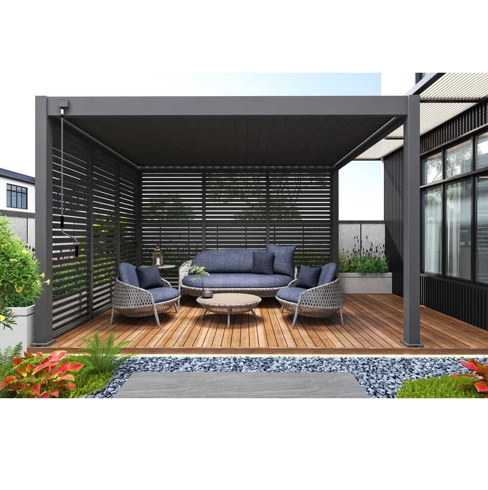 Samostoječa pergola 3 x 4 m / SKY ONE / antracit, ročna