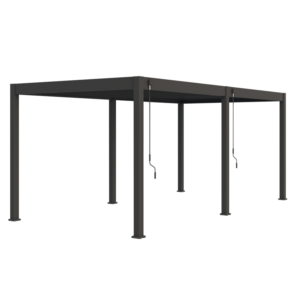 Samostoječa pergola 3 x 6 m / SKY ONE / antracit, ročna - slika 2