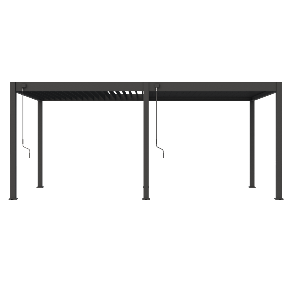 Samostoječa pergola 3 x 6 m / SKY ONE / antracit, ročna - slika 3