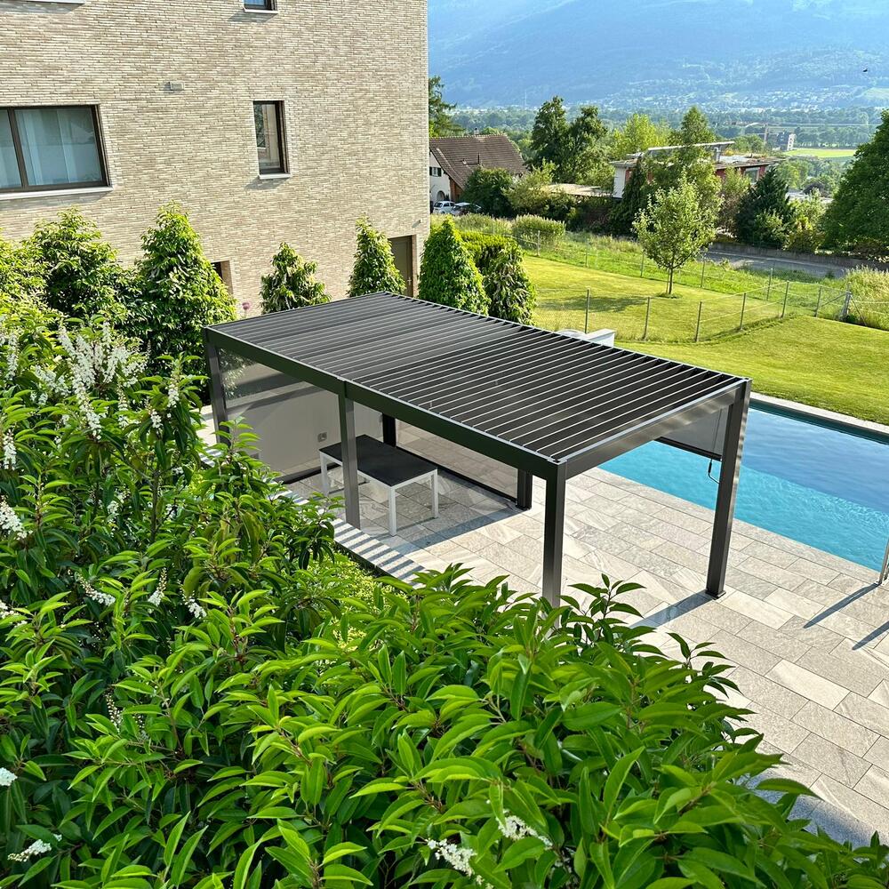 Samostoječa pergola 3 x 6 m / SKY ONE / antracit, ročna