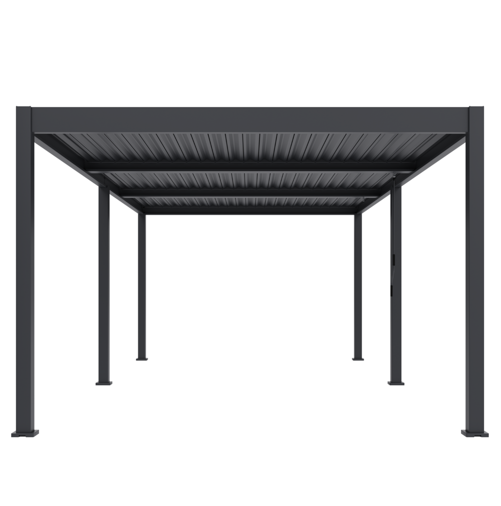 Samostoječa pergola 3,6 x 7,2 m / SKY TWIN / antracit, ročna - slika 3