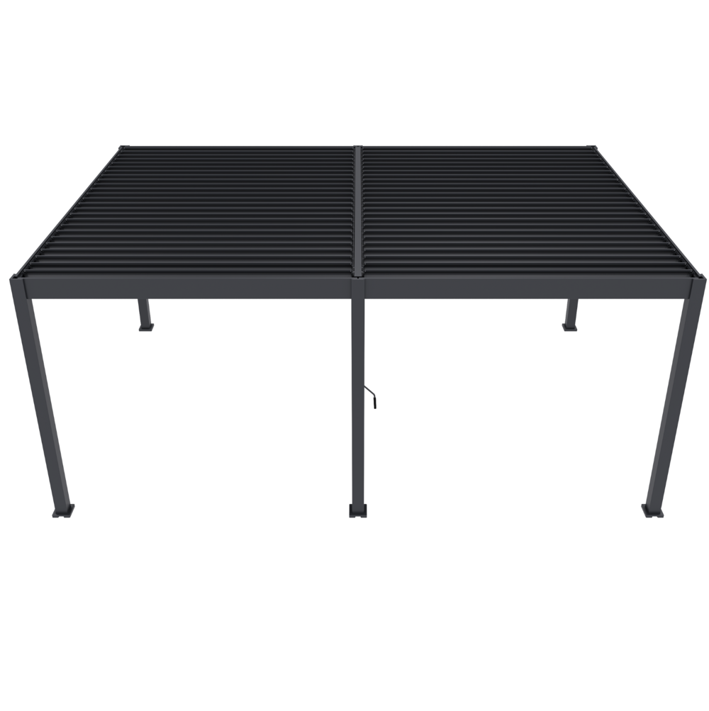 Samostoječa pergola 4 x 6 m / SKY TWIN / antracit, ročna - slika 3