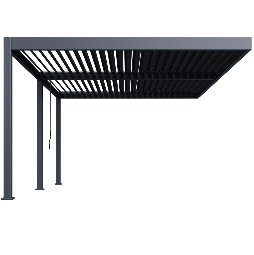 Stenska pergola 4 x 6 m / SKY TWIN / antracit, ročna - slika 3