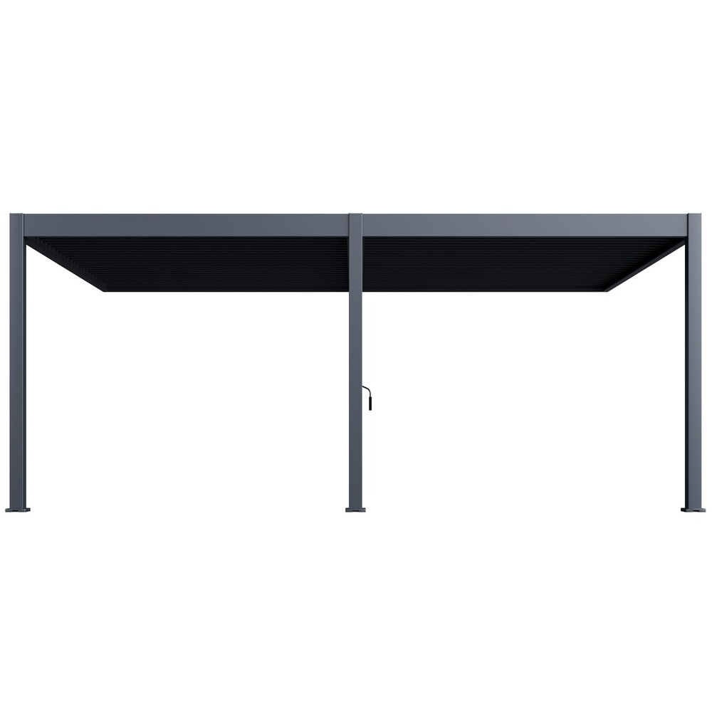 Stenska pergola 4 x 6 m / SKY TWIN / antracit, ročna - slika 4